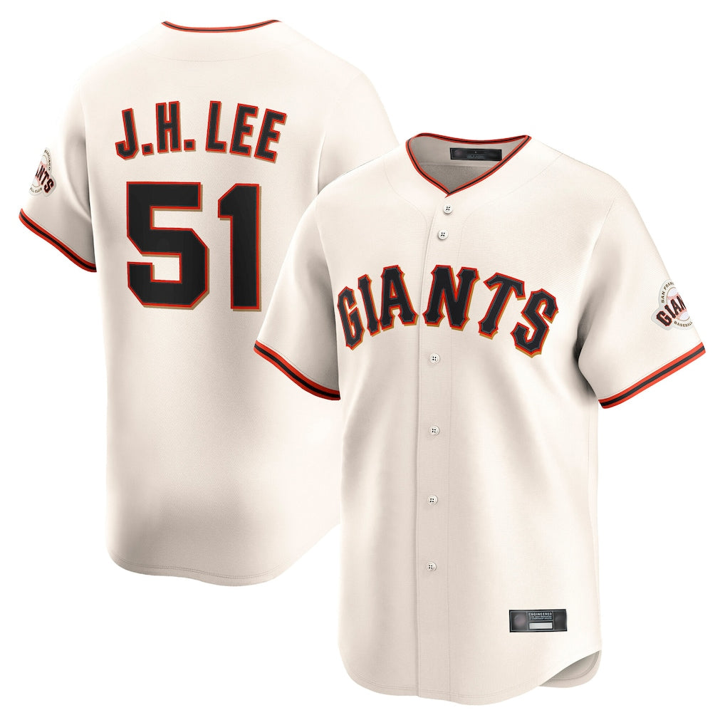 SF.Giants #51 Jung Hoo Lee Player Cream Home Limited Qdoa Stitched Jerseys