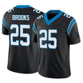 C.Panthers #25 Jonathon Brooks Player Black Vapor F.U.S.E. Limited Home Game Qdoa Stitched Jerseys