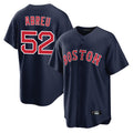 B.Red Sox #52 Wilyer Abreu Player Navy Home Game Qdoa Stitched Jerseys