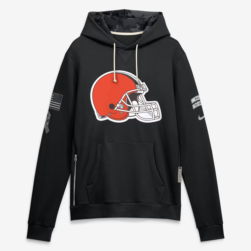 C.Browns 2026 Black Logo Pullover Hoodies Limited Game Qdoa Stitched Jerseys