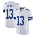 D.Cowboys #13 Caleb Downs Player White Vapor Untouchable Limited Home Game Qdoa Stitched Jerseys