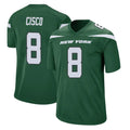 NY.Jets #8 Andre Cisco Player Green Home Game Qdoa Stitched Jerseys