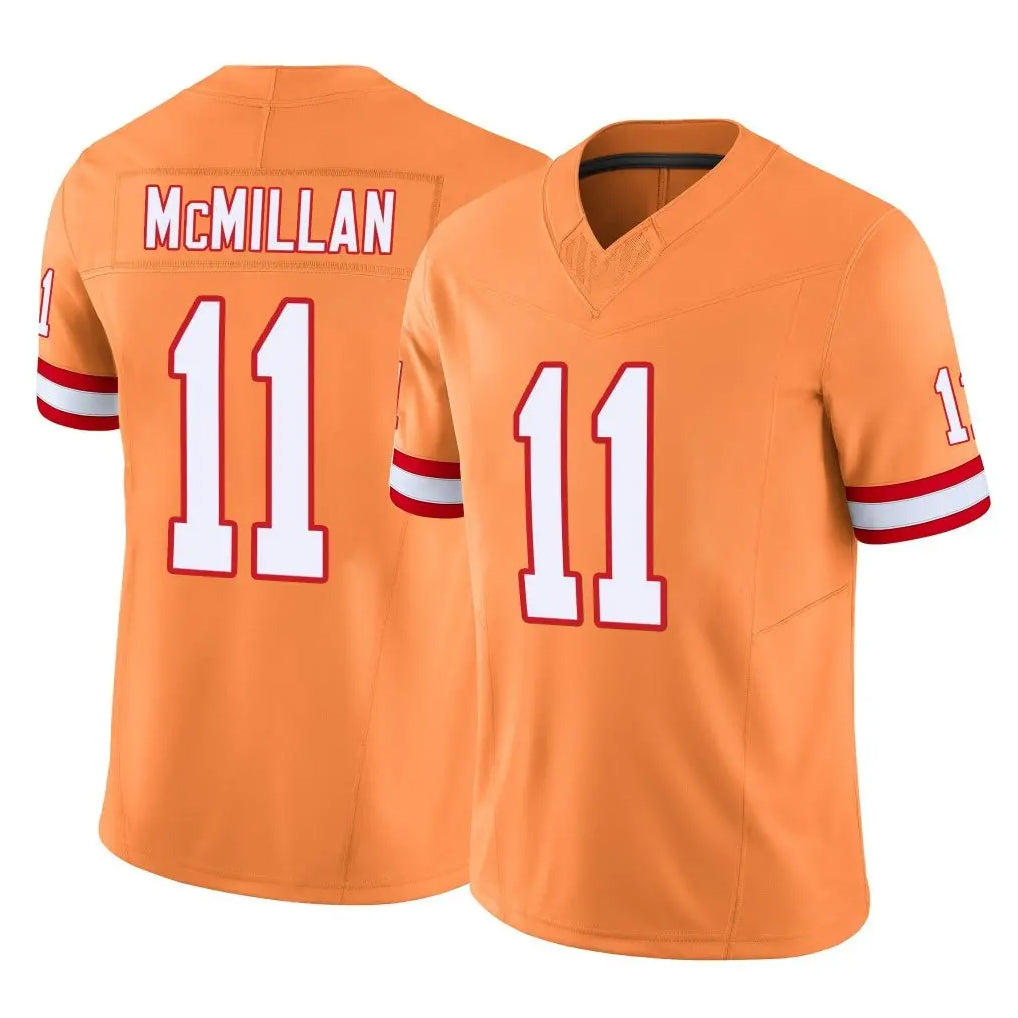 TB.Buccaneers #11 Jalen McMillan Player Orange Limited Vapor F.U.S.E. Home Game Qdoa Stitched Jerseys