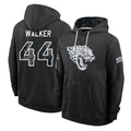 J.Jaguars #44 Travon Walker Player 2026 Black Logo Pullover Hoodies Limited Game Qdoa Stitched Jerseys