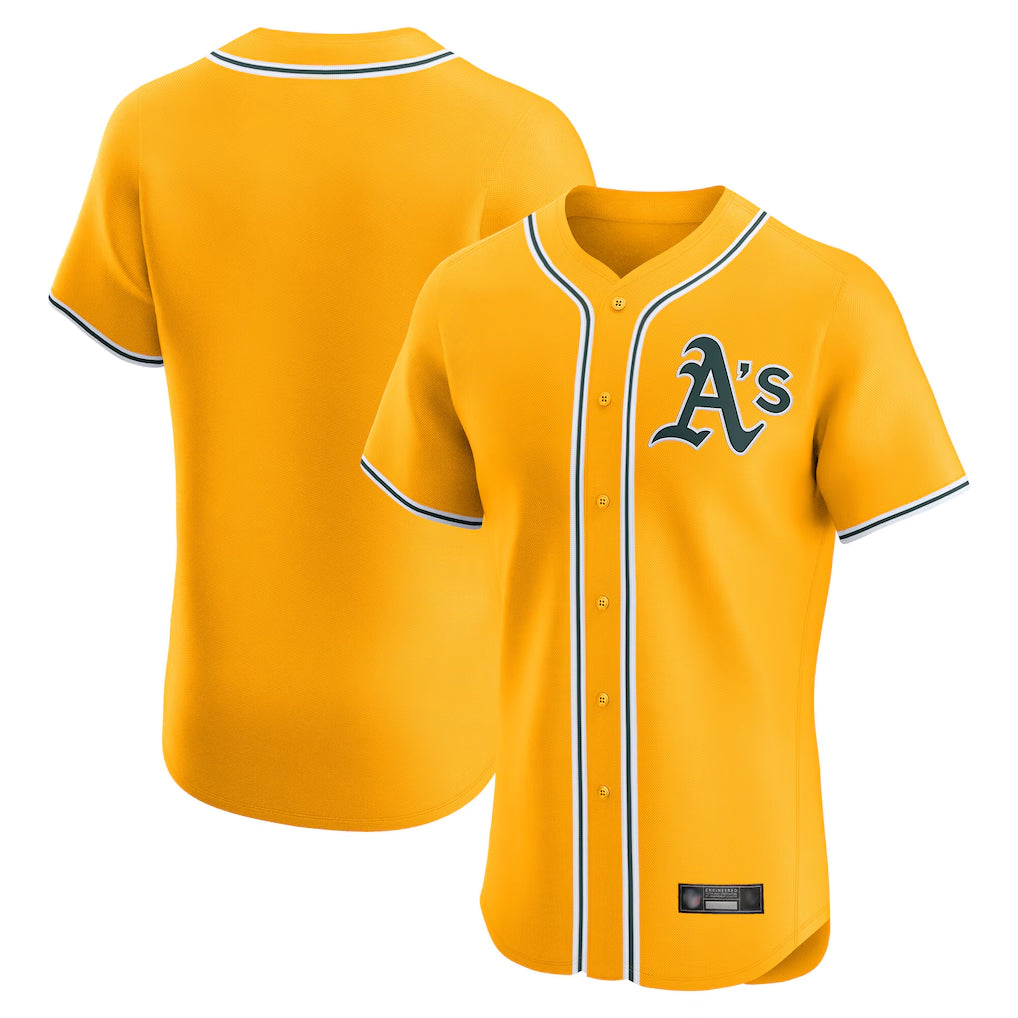 Athletics ## Athletics Blank Player Gold Limited Elite Home Game Qdoa Stitched Jerseys