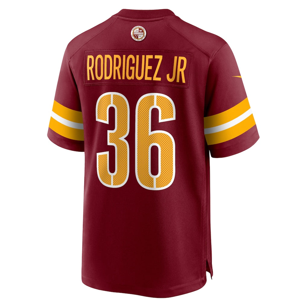 Qdoa W.Commanders #36 Chris Rodriguez Jr. Burgundy Team Game Jersey
