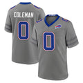 B.Bills #0 Keon Coleman Player Gray Nickel City Home Game Qdoa Stitched Jerseys