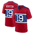 NY.Giants #19 Jameis Winston Player Red Century Home Game Qdoa Stitched Jerseys