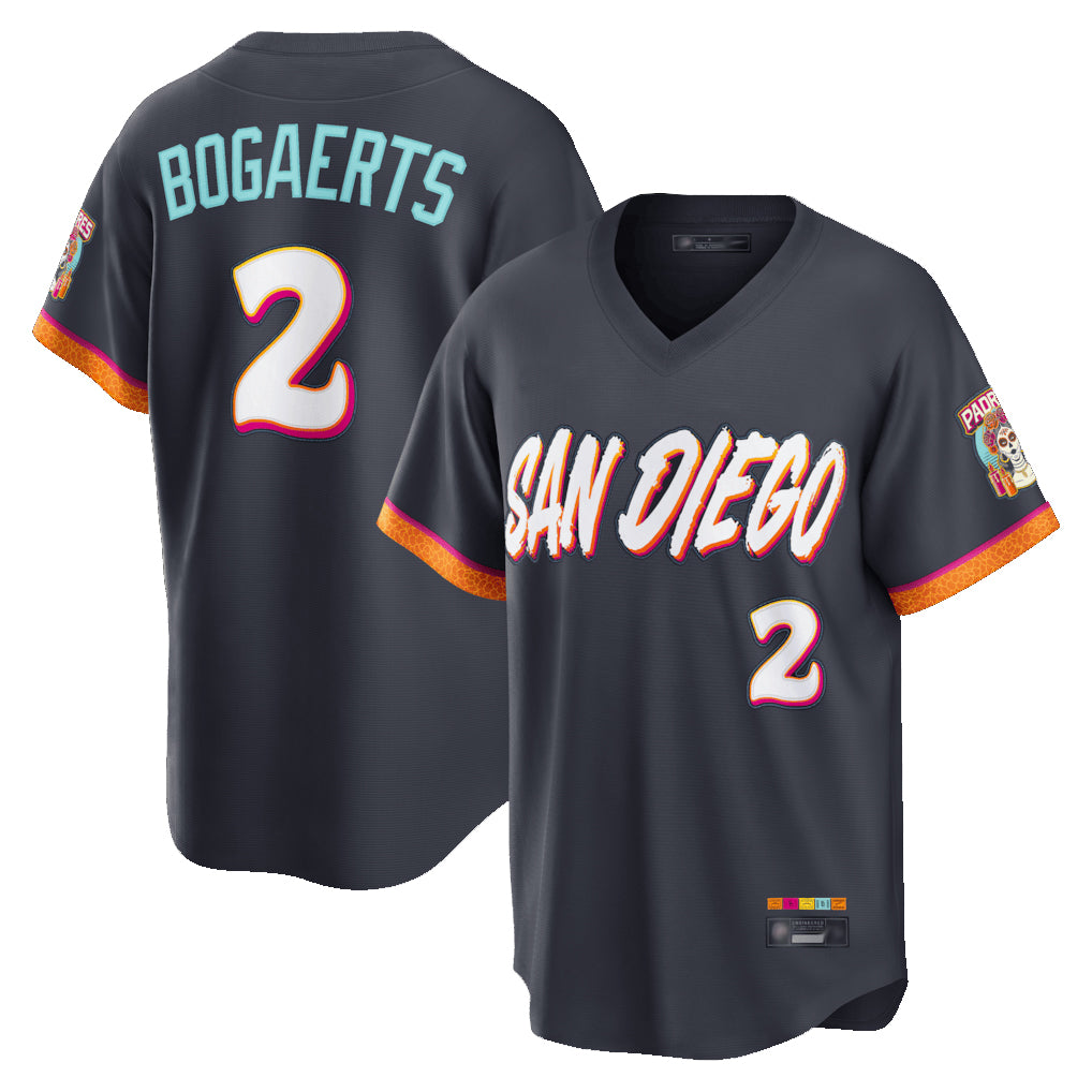 S.Diego Padres #2 Xander Bogaerts Player Obsidian 2026 City Connect Home Limited T-shirt Qdoa Stitched Jerseys