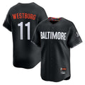 B.Orioles #11 Jordan Westburg Player Black City Connect Limited Home Game Qdoa Stitched Jerseys
