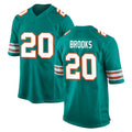 M.Dolphins #20 Jordyn Brooks Player Aqua Alternate Home Game Qdoa Stitched Jerseys