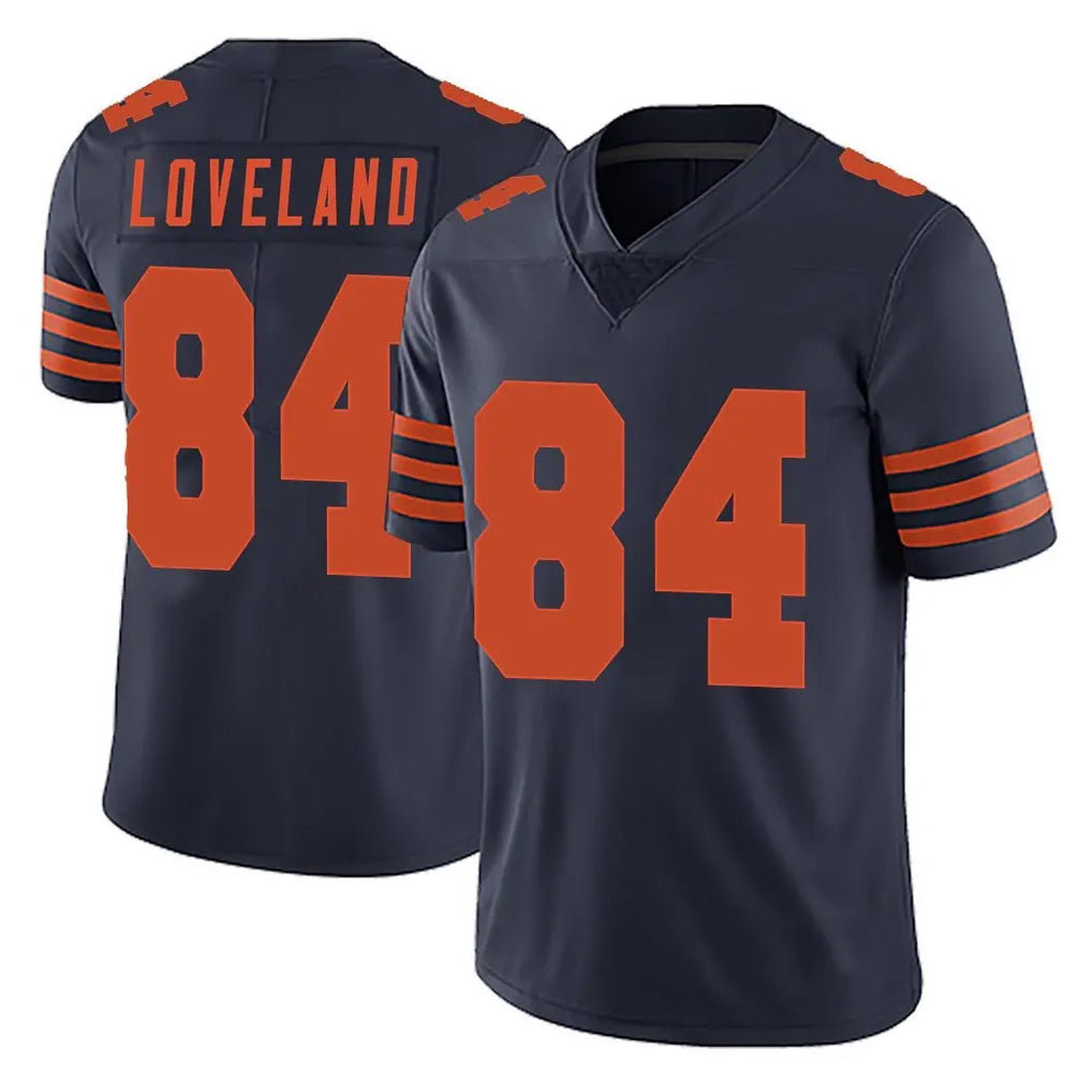 C.Bears #84 Colston Loveland Player Navy Blue Alternate Vapor Untouchable Limited Qdoa Stitched Jerseys