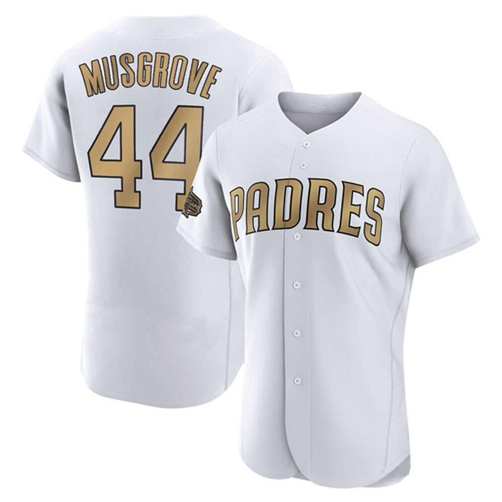 S.Diego Padres #44 Joe Musgrove Player Gold All-Star Home Limited Elite Qdoa Stitched Jerseys