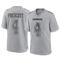 D.Cowboys #4 Dak Prescott Player Gray Atmosphere Fashion Home Game Qdoa Stitched Jerseys