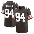 C.Browns #94 Mason Graham Player Brown Home Game Qdoa Stitched Jerseys