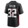 Qdoa A.Falcons #32 Keith Taylor Black Team Game Jersey
