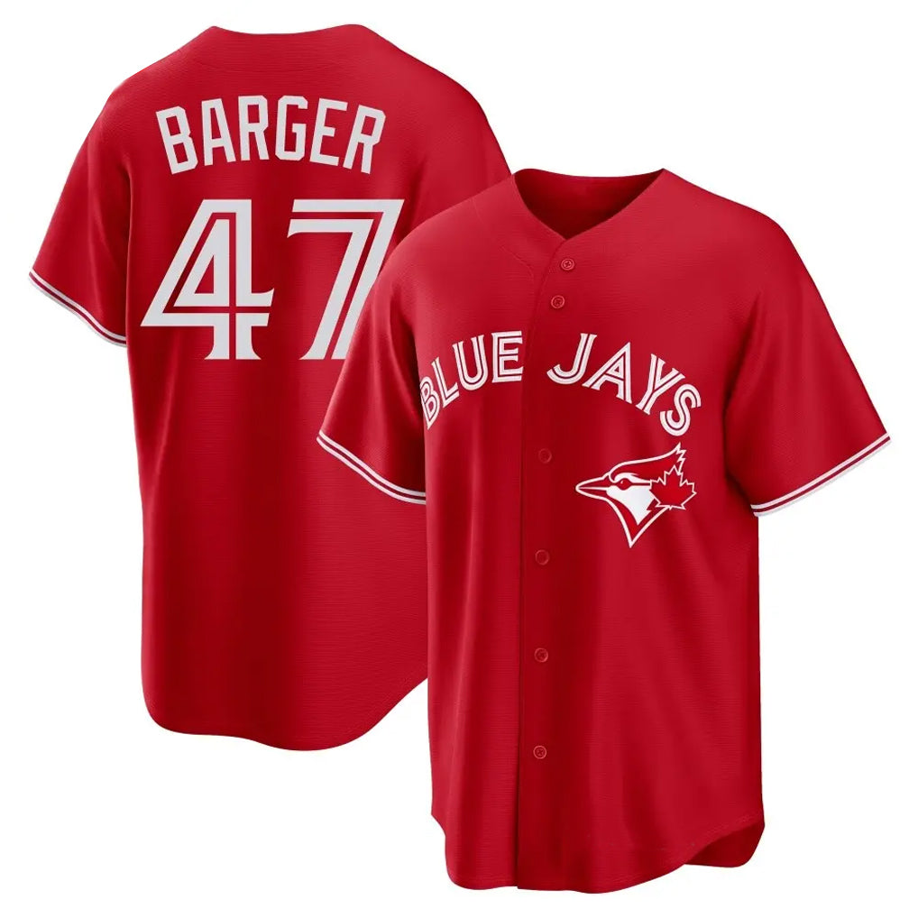 T.Blue Jays #47 Addison Barger Player Red Home Limited Game Qdoa Stitched Jerseys