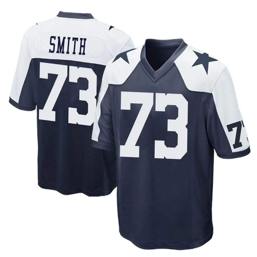 D.Cowboys #73 Tyler Smith Player Navy-White Alternate Home Game Qdoa Stitched Jerseys