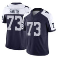 D.Cowboys #73 Tyler Smith Player Navy-White Limited Alternate Vapor F.U.S.E. Home Game Qdoa Stitched Jerseys
