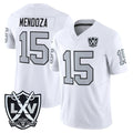 LV.Raiders #15 Fernando Mendoza Player White 2026 Vapor Limited Home Game Qdoa Stitched Jerseys