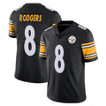 P.Steelers #8 Aaron Rodgers Player Black Limited Vapor Untouchable Home Game Qdoa Stitched Jerseys