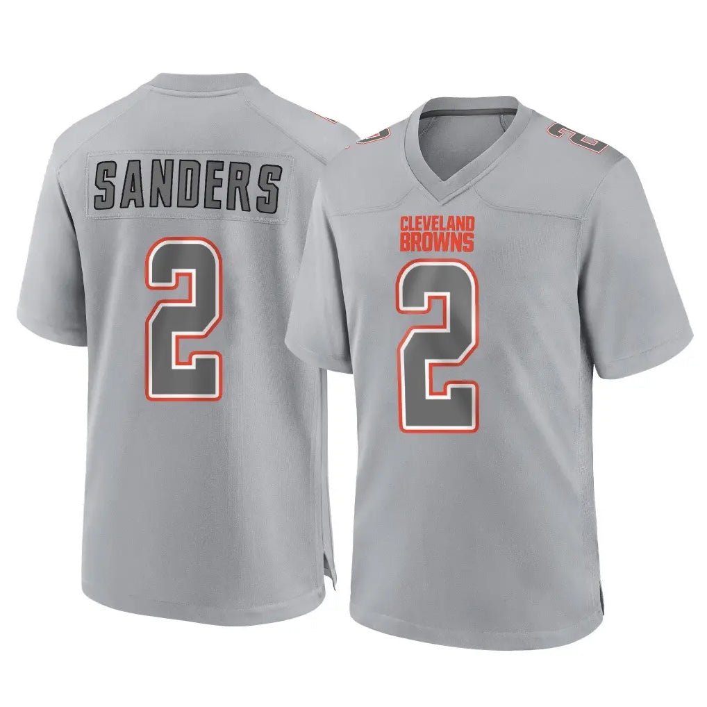C.Browns #2 Shedeur Sanders Player Gray Atmosphere Fashion Game Qdoa Stitched Jerseys
