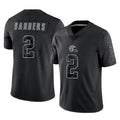 C.Browns #2 Shedeur Sanders Player Black Reflective Home Game Qdoa Stitched Jerseys