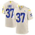 LA.Rams #37 Quentin Lake Player Bone Home Game Qdoa Stitched Jerseys
