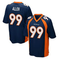 D.Broncos #99 Zach Allen Player Navy Game Qdoa Stitched Jerseys