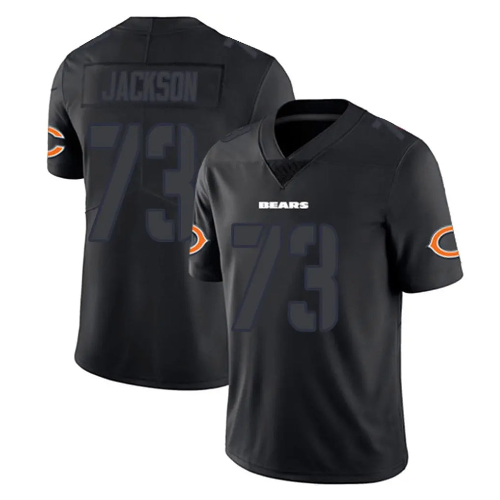 C.Bears #73 Jonah Jackson Player Black Impact Limited Game Qdoa Stitched Jerseys