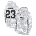 M.Vikings #23 James Pierre Player Arctic Camo Salute to Service Pullover Hoodies Limited Game Qdoa Stitched Jerseys
