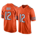 C.Bears #12 Devin Bush Player Orange Home Game Qdoa Stitched Jerseys