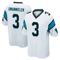 C.Panthers #3 Princely Umanmielen Player White Game Qdoa Stitched Jerseys