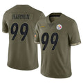 P.Steelers #99 Derrick Harmon Player Olive Limited Salute To Service Home Game Qdoa Stitched Jerseys