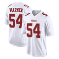SF.49ers #54 Fred Warner Player White Fashion Home Game Qdoa Stitched Jerseys