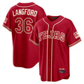 T.Rangers #36 Wyatt Langford Player Red 2026 City Connect Limited Qdoa Stitched Jerseys