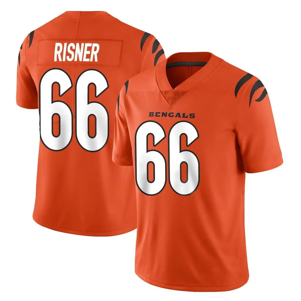 C.Bengals #66 Dalton Risner Player Orange Vapor Untouchable Limited Home Game Qdoa Stitched Jerseys