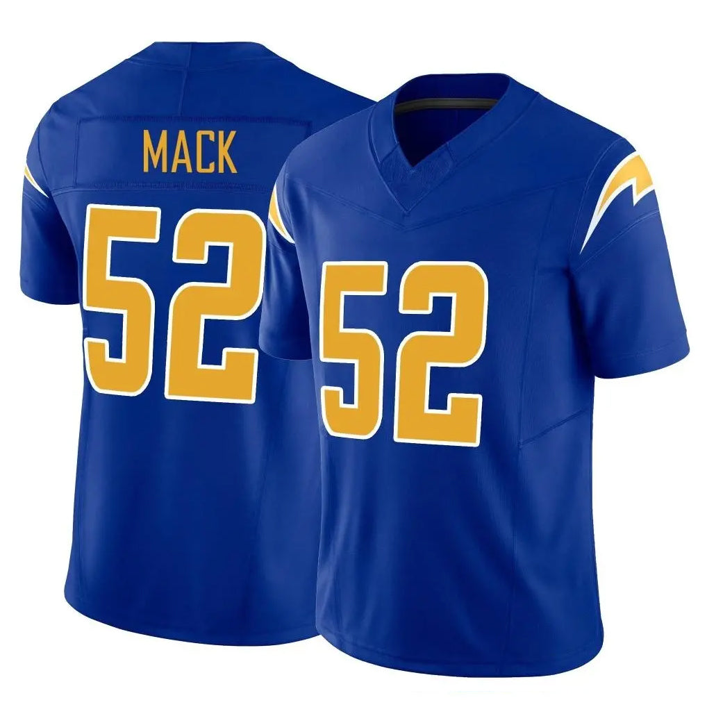 LA.Chargers #52 Khalil Mack Player Royal Limited Vapor F.U.S.E. Home Game Qdoa Stitched Jerseys
