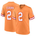 TB.Buccaneers #2 Emeka Egbuka Player Orange Throwback Home Game Qdoa Stitched Jerseys