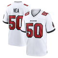 TB.Buccaneers #50 Vita Vea Player White Home Game Qdoa Stitched Jerseys