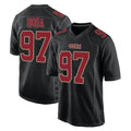 SF.49ers #97 Nick Bosa Player Black Fashion Home Game Qdoa Stitched Jerseys