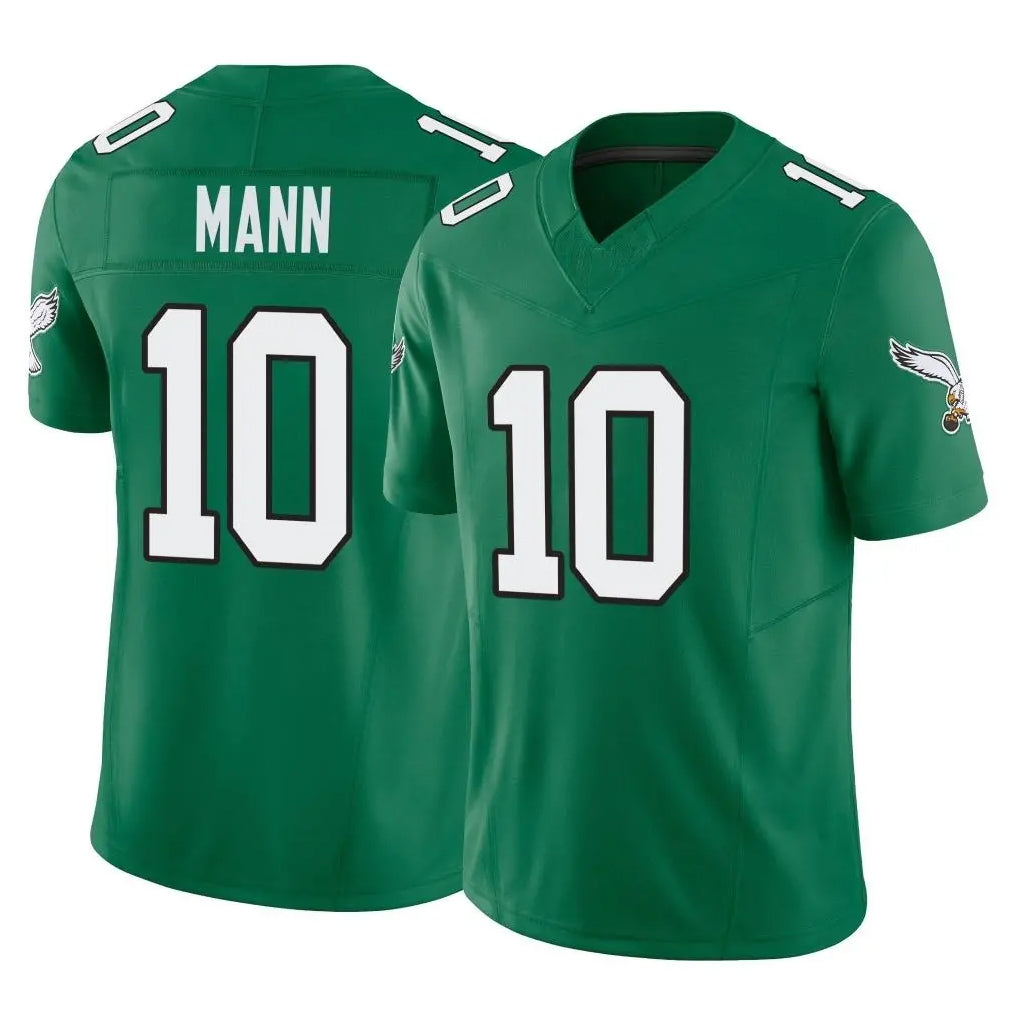 P.Eagles #10 Braden Mann Player Green Kelly Alternate Vapor F.U.S.E. Home Game Qdoa Stitched Jerseys