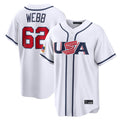 SF.Giants #62 Logan Webb Player White USA 2026 World Classic Road Limited Qdoa Stitched Jerseys