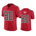TB.Buccaneers #50 Vita Vea Player Red Limited Color Rush Home Game Qdoa Stitched Jerseys