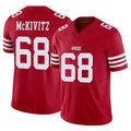 SF.49ers #68 Colton McKivitz Player Red Limited Vapor F.U.S.E. Home Game Qdoa Stitched Jerseys