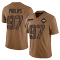 NY.Jets #97 Harrison Phillips Player Brown Salute To Service Limited Qdoa Stitched Jerseys