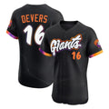 SF.Giants #16 Rafael Devers Player Black 2025 City Connect Home Limited Elite Qdoa Stitched Jerseys