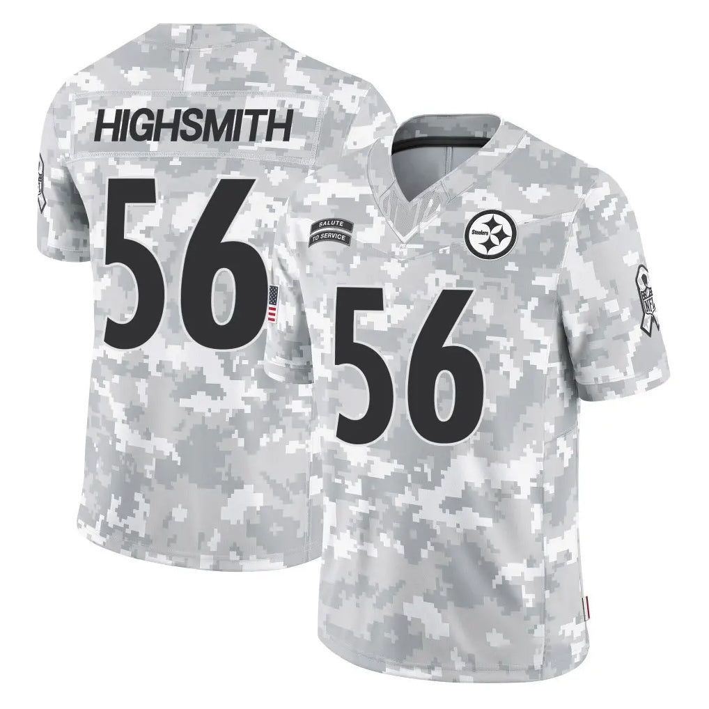 P.Steelers #56 Alex Highsmith Player Arctic Camo Limited Salute To Service Home Game Qdoa Stitched Jerseys