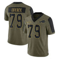 B.Bills #79 Spencer Brown Player Olive Salute To Service Game Qdoa Stitched Jerseys