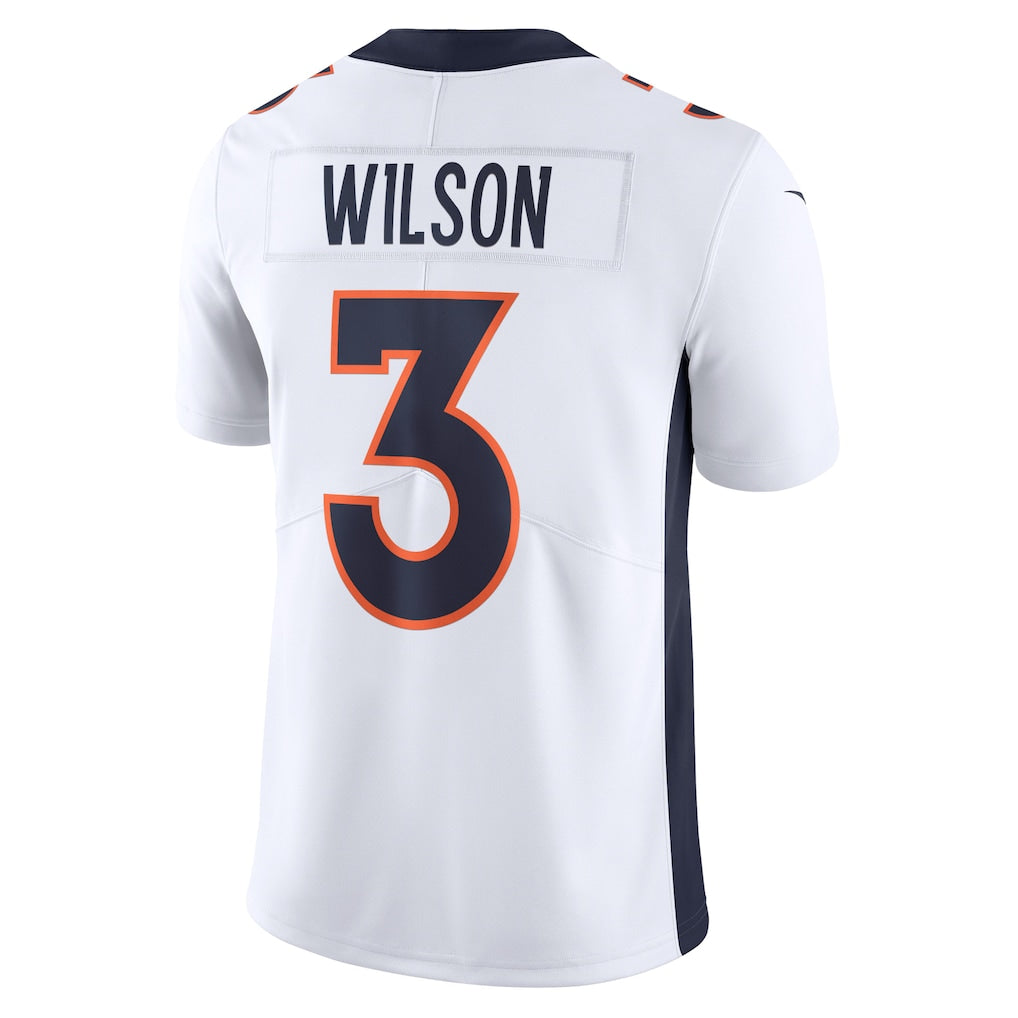 Qdoa D.Broncos #3 Russell Wilson White Vapor Untouchable Limited Jersey